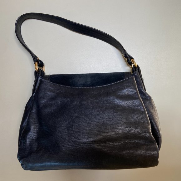 Marc Jacobs Suede and Leather Shoulder Bag, Black - Picture 4 of 6